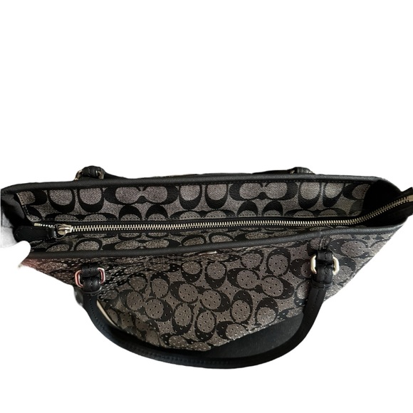 COACH PEYTON PERFORATED PVC ZIP TOP TOTE - Picture 5 of 8